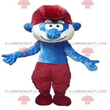 SPOTSOUND Papa Smurf famous comic book character REDBROKOLY Mascot