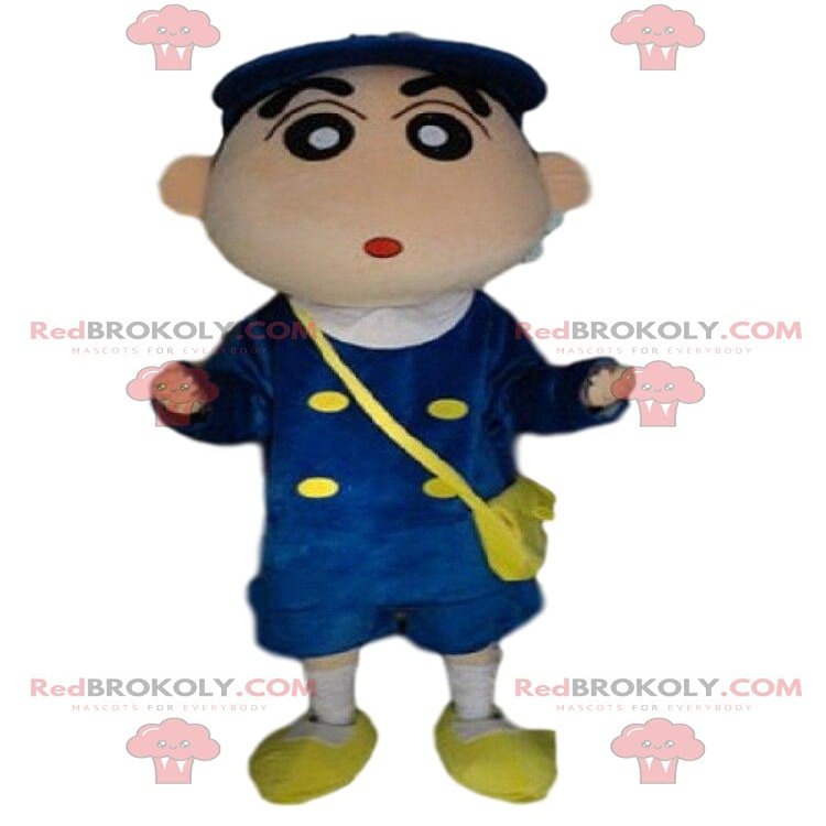 SPOTSOUND Postman REDBROKOLY Mascot, uniformed delivery man costume