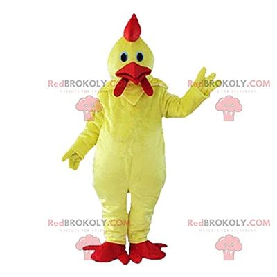 SPOTSOUND Giant yellow rooster costume, colorful chicken costume