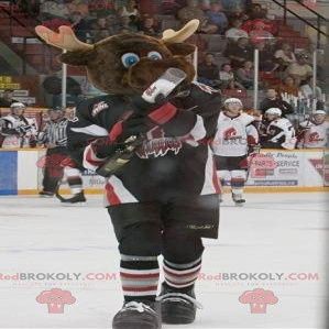 SPOTSOUND Brown reindeer REDBROKOLY Mascot in sportswear