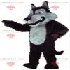 SPOTSOUND Gray and black wolf REDBROKOLY Mascot, big bad wolf costume view 1