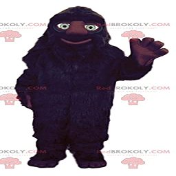 SPOTSOUND Black hairy monster REDBROKOLY Mascot