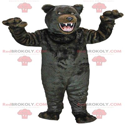 SPOTSOUND Very realistic black bear REDBROKOLY Mascot, grizzly bear costume