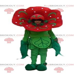 SPOTSOUND Giant tulip red and green flower REDBROKOLY Mascot
