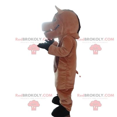 SPOTSOUND Black boar REDBROKOLY Mascot, giant warthog costume