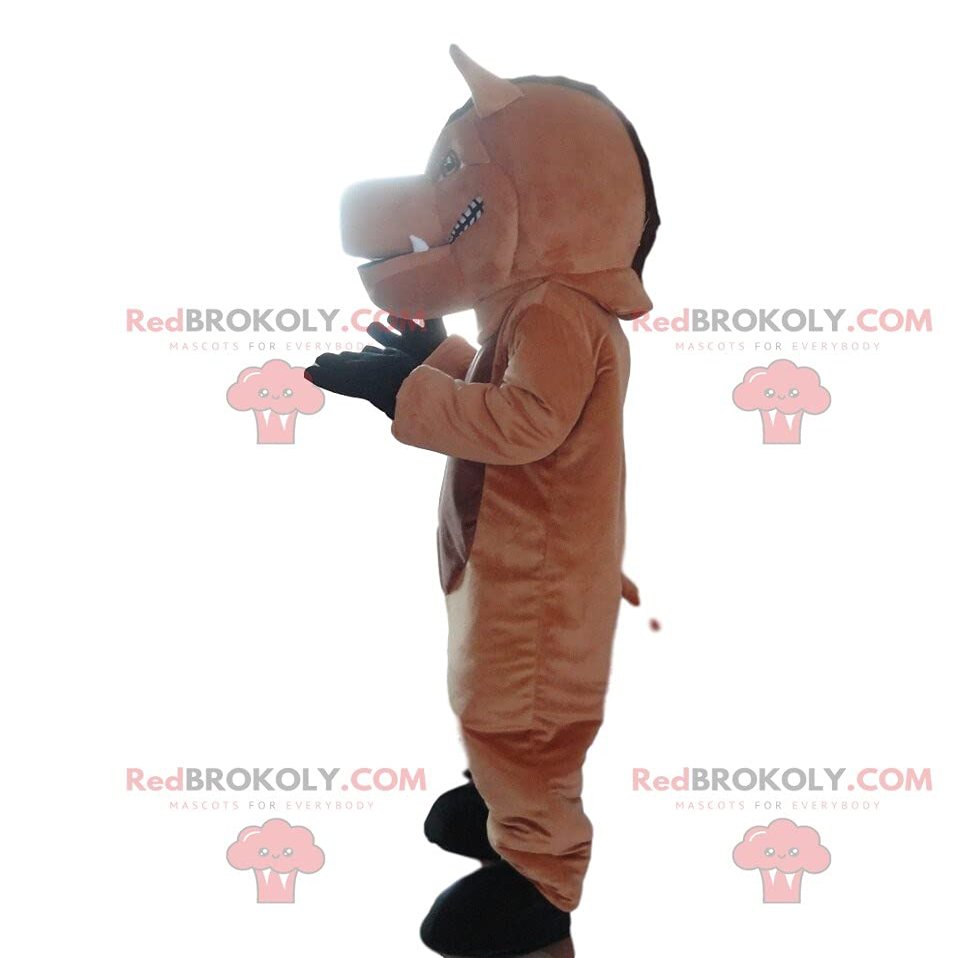 SPOTSOUND Black boar REDBROKOLY Mascot, giant warthog costume