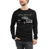 1958 Chevy Cameo 3100 Apache Truck Advanced Design Antique Pickup Unisex Long Sleeve Tee view 1
