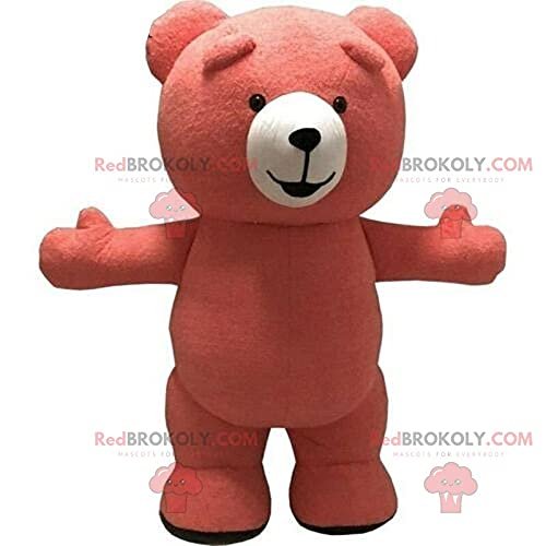 SPOTSOUND Big pink teddy REDBROKOLY Mascot, pink bear costume