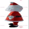 SPOTSOUND Santa Claus REDBROKOLY Mascot dressed in red and white with a beard
