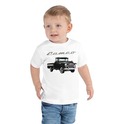 1958 Chevy Cameo 3100 Apache Truck Advanced Design Antique Pickup Toddler Short Sleeve Tee