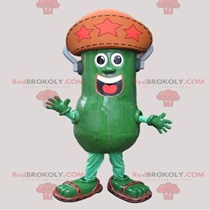 SPOTSOUND Giant pickle cucumber REDBROKOLY Mascot with a hat