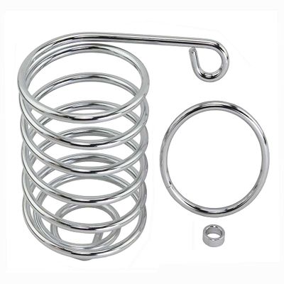 Lowrider Chrome Round Baseball Bat Holder for Bike, Bicycle, Cruiser, Trike.