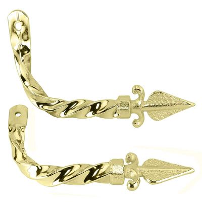 Lowrider Gold Twisted Bike Muffler with Arrow End. Bicycle Mufflers Bikes, Beach cuisers, Stretch Bikes, Limo Bikes.