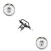 Chrome Trike Conversion Kit for 12 inch Bicycle. Comes with Two 12" Hollow-Hub Wheel 36 Spoke. Tricycle, Trike, Three-Wheel Bike Conversion kit view 1