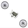 Black Lowrider Trike Conversion Kit with Plate for 20 inch Bike. Comes with Two Black 144 Spoke Wheels. Tricycle, Trike, Three-Wheel Bike Conversion kit view 1
