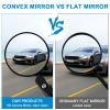 Accmor 2pcs Bike Mirror, Bar End Bicycle Riding Rearview Mirrors for Handlebars, Adjustable 360 Degree Rotatable Convex Mirror for Mountain Road Bikes view 2