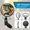 Accmor 2pcs Bike Mirror, Bar End Bicycle Riding Rearview Mirrors for Handlebars, Adjustable 360 Degree Rotatable Convex Mirror for Mountain Road Bikes view 4