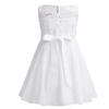 renvena Kids Sleeveless Lace Shiny Sequins Chiffon Flower Girls Dress Princess Wedding Pageant Birthday Party Gown Ivory 8 Years view 2