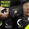 Slim Panda Wrist Wraps for Powerlifting & Weightlifting - Adjustable 18" Straps with Thumb Loops | Heavy Duty Wrist Support for Deadlift, Bench Press, Squats, 1 Pair view 2