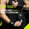 Slim Panda Wrist Wraps for Powerlifting & Weightlifting - Adjustable 18" Straps with Thumb Loops | Heavy Duty Wrist Support for Deadlift, Bench Press, Squats, 1 Pair view 3