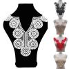 GMMDXD Black Embroidery Collar Floral Embroidered Applique Lace Neckline Collar Garment Accessories Scrapbooking (Color : Coffee) view 2