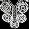 GMMDXD Black Embroidery Collar Floral Embroidered Applique Lace Neckline Collar Garment Accessories Scrapbooking (Color : Coffee) view 4