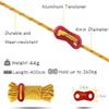 Hikeman 10 Pack 4mm Camping Rope Reflective Outdoor Guy Lines with Aluminum Guyline Adjuster Tensioners Nylon Tent Tie Downs for Hiking Backpacking Tarp,Canopy Shelter (Army Green) view 2