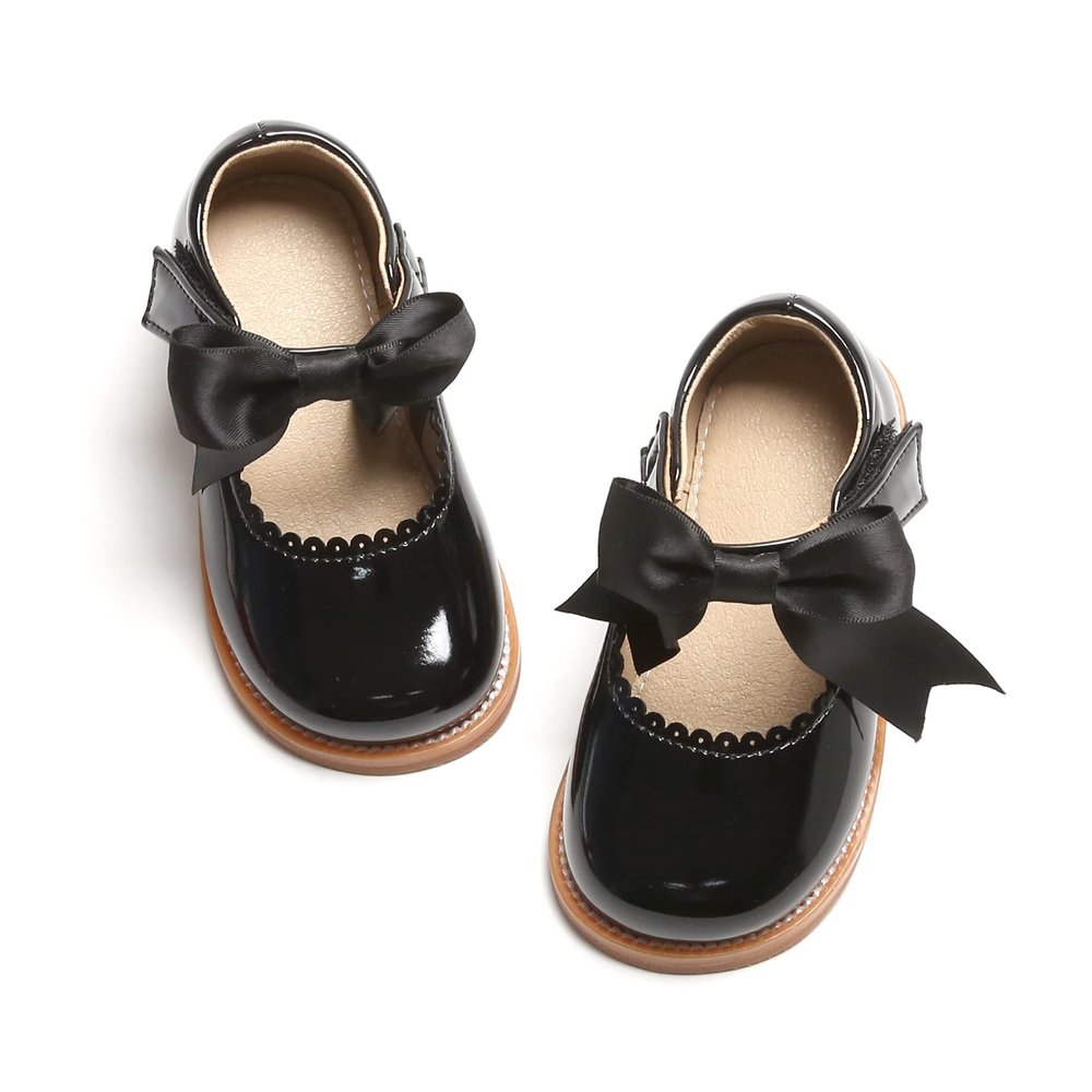 Otter MOMO Todder Little Girls Black Oxford Shoes Mary Jane T-Strap Size 10 School Uniform Party Dress Flat Shoes