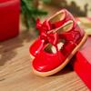 Otter MOMO Todder Little Girls Red Oxford Shoes Mary Jane T-Strap Size 12 School Uniform Party Dress Flat Shoes view 3