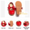 Otter MOMO Todder Little Girls Red Oxford Shoes Mary Jane T-Strap Size 12 School Uniform Party Dress Flat Shoes view 4