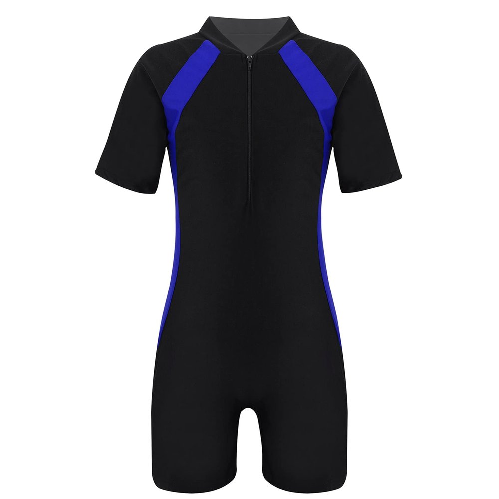 Kaerm Kids Boys Girls Rush Guard Swimsuits One Piece Bathing Suit Swimming Costume Athletic Swimwear Dark Navy 6-8