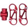 Bicycle Accessories Bicycle Handlebar Stem 360 Degree Adjustment Bike Handlebar Double Stem 31.8mm Mountain Bicycle Dual Rise Stem Bike Parts (Color : Red) view 1