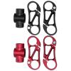 Bicycle Accessories Bicycle Handlebar Stem 360 Degree Adjustment Bike Handlebar Double Stem 31.8mm Mountain Bicycle Dual Rise Stem Bike Parts (Color : Red) view 3