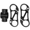Bicycle Accessories Bicycle Handlebar Stem 360 Degree Adjustment Bike Handlebar Double Stem 31.8mm Mountain Bicycle Dual Rise Stem Bike Parts (Color : Black) view 1