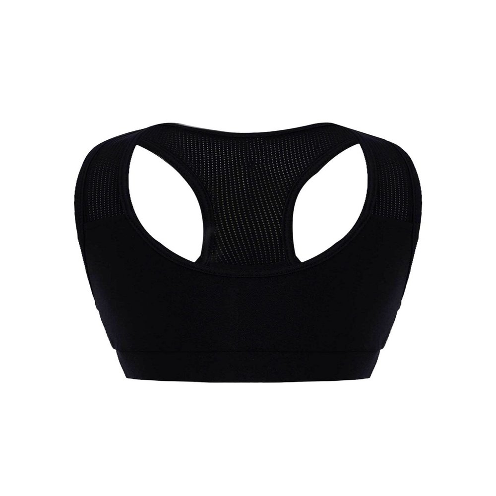 Hansber Kids Girls Sleeveless V Neck Dance Crop Top Ruffle Sleeve T-Shirt Blouse Gym Yoga Sport Bras Activewear Racerback_b 6