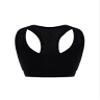 Hansber Kids Girls Sleeveless V Neck Dance Crop Top Ruffle Sleeve T-Shirt Blouse Gym Yoga Sport Bras Activewear Racerback_b 6 view 1