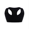 Hansber Kids Girls Sleeveless V Neck Dance Crop Top Ruffle Sleeve T-Shirt Blouse Gym Yoga Sport Bras Activewear Racerback_b 6 view 2
