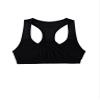 Hansber Kids Girls Sleeveless V Neck Dance Crop Top Ruffle Sleeve T-Shirt Blouse Gym Yoga Sport Bras Activewear Racerback_b 6 view 3