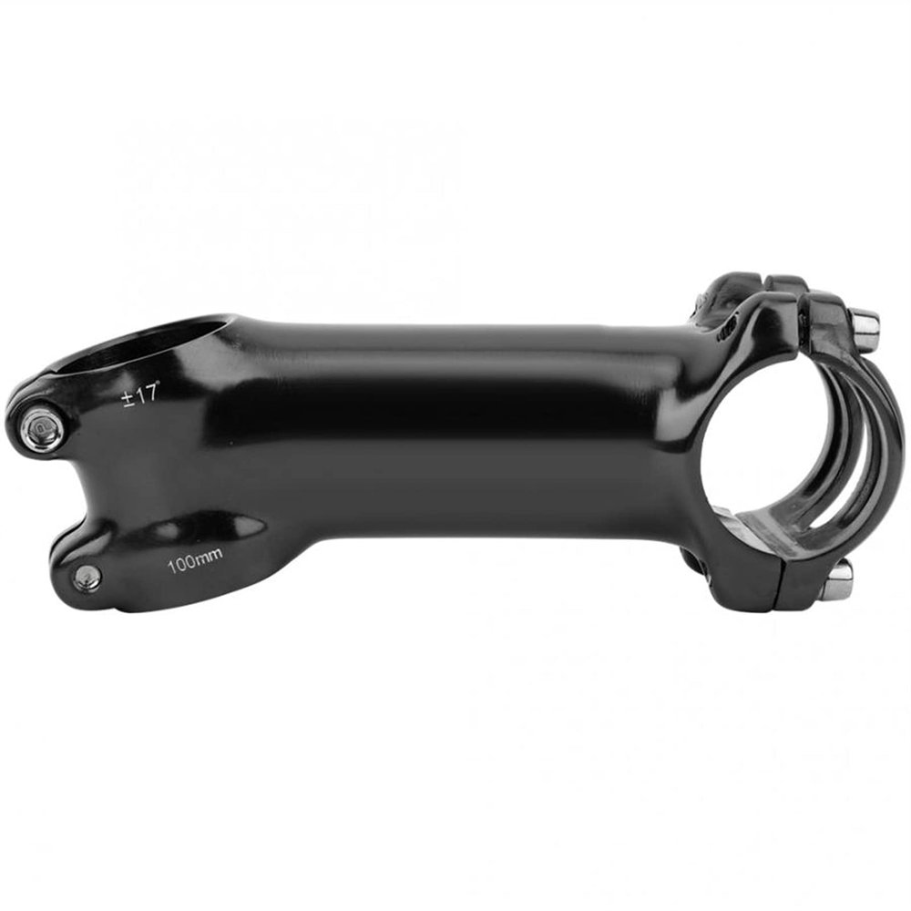 Bicycle Accessories Bicycle Stem Road Bikes17 Degrees Handlebar Stem Riser Aluminum Alloy 90/100mm Bicycle Handle Bar Rising Tube Stem Bike Parts (Color : Black 100mm)