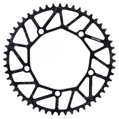 Bicycle Accessories Bicycle Chain Wheel 130BCD Single Disc Chainwheel Positive Negative Teeth Folding Bike Chain Wheel 50/52/54/56/58T Bike Parts (Color : 52T)