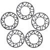 Bicycle Accessories Bicycle Chain Wheel 130BCD Single Disc Chainwheel Positive Negative Teeth Folding Bike Chain Wheel 50/52/54/56/58T Bike Parts (Color : 58T) view 2