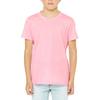 JustBlanks Youth Jersey Short Sleeve Tee 100% Combed Cotton T-Shirt Athletic Tee Crew Neck Tee for Boys - Pink - Small view 1