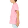 JustBlanks Youth Jersey Short Sleeve Tee 100% Combed Cotton T-Shirt Athletic Tee Crew Neck Tee for Boys - Pink - Small view 3