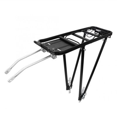SJHY Bicycle Accessories Adjustable Bike Rear Rack Aluminum Alloy Bicycle Luggage Support Frame Cycling Carrier for Disc V Brake Mount Bike Parts