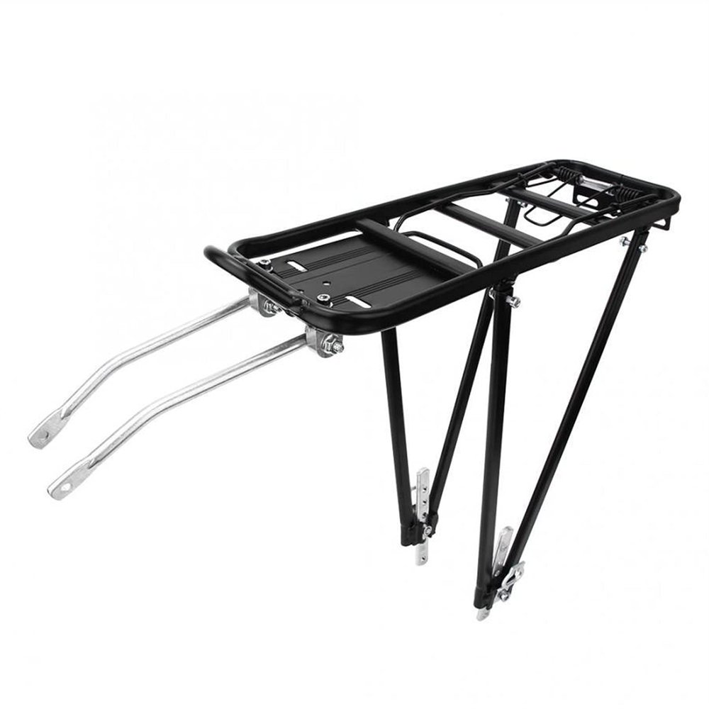 SJHY Bicycle Accessories Adjustable Bike Rear Rack Aluminum Alloy Bicycle Luggage Support Frame Cycling Carrier for Disc V Brake Mount Bike Parts
