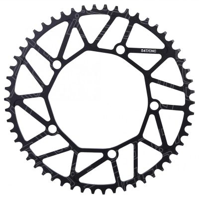 Bicycle Accessories Bicycle Chain Wheel 130BCD Single Disc Chainwheel Positive Negative Teeth Folding Bike Chain Wheel 50/52/54/56/58T Bike Parts (Color : 54T)