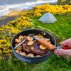 Fire-Maple 7.6 Inch Camping Frying Pan w/Nonstick Coating | Durable Lightweight Camping Skillet for Cooking Egg Steak | Outdoor Kitchen Equipment Gear | Portable Backpacking Cooking Pan view 2