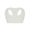 Hansber Kids Girls Sleeveless V Neck Dance Crop Top Ruffle Sleeve T-Shirt Blouse Gym Yoga Sport Bras Activewear Racerback_a 6 view 2