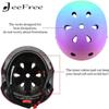 JEEFREE Adjustable Color Gradient Toddler Kids Bike Helmet for 3-5-8-14+Ages Girls Boys.Skateboard Bicycle Toddler Helmet 2-4 Years for Multi-Sports Cycling Scooter Inline Roller Skates Rollerblading view 3