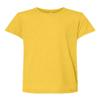 JustBlanks Youth Triblend Short Sleeve Tee Poly Cotton Rayon T-Shirt Crewneck Tee Side Seams Retail Fit T-Shirt for Boys - YLW Gold Trblnd - X-Large view 4